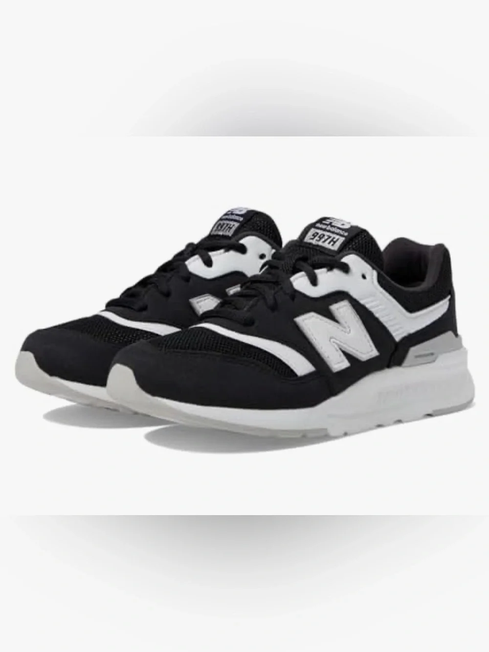 New Balance Men’s Black and White Athletic Sneakers